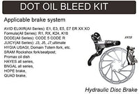 CYCOBYCO Bicycle Brake Bleed Kit for AVID Sram Formula Hayes Bngal Hope Quad Kingdom Promax DOT Oil Hydraulic Disc Tools