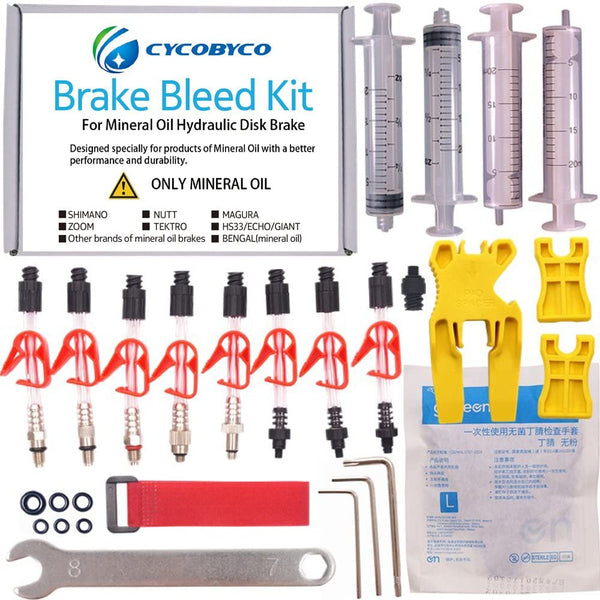 Shimano/Magura/Tektro/ZOOM/CSC/ECHO/GIANT/HS33/NUTT Cycling Bicycle Brake  Bleed Kit – CYCOBYCO