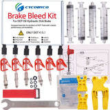 CYCOBYCO Bicycle Brake Bleed Kit for AVID Sram Formula Hayes Bngal Hope Quad Kingdom Promax DOT Oil Hydraulic Disc Tools