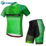 Cycobyco Cycling Jersey Short Sleeve Men MTB Bike Clothing Road Bicycle Shorts Padded Pants Fluorescence Maillot Ropa Ciclismo