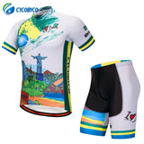 Cycobyco Cycling Jersey Short Sleeve Set Men MTB Bike Clothing Road Bicycle Shorts Padded Pants Maillot Ropa Ciclismo