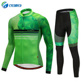 Cycobyco Fluorescence Cycling Jersey Long Sleeve Ciclismo Maillot MTB Bike Bicycle Jacket Cycling Quick Dry Clothing