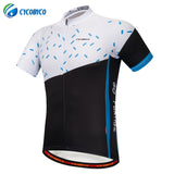 Cycobyco Men's Cycling Jersey Short Sleeve Reflective,Light,Breathable and Quick Drying USA,Italy,France,Brazil,Spain Style